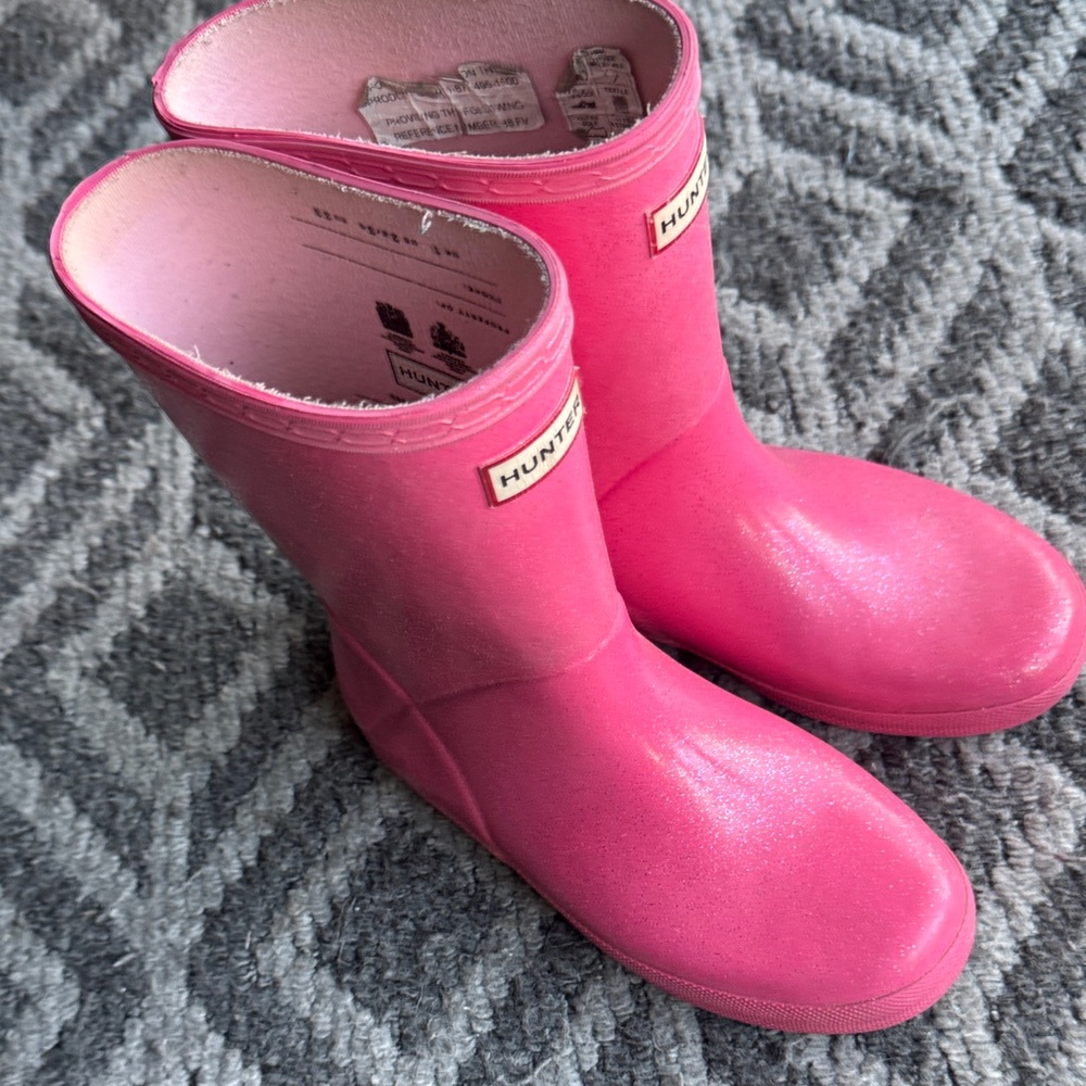 Hunter Kids Vibrant Pink Rain Boots